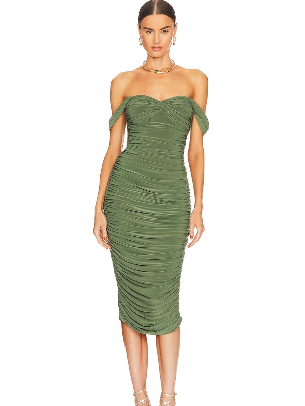 Norma Kamali Walter Dress in Celadon